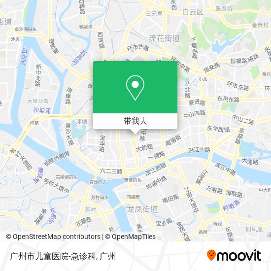 广州市儿童医院-急诊科地图