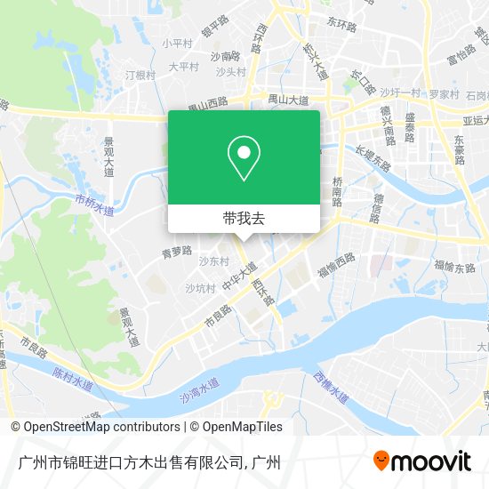 广州市锦旺进口方木出售有限公司地图