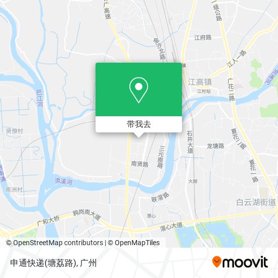 申通快递(塘荔路)地图
