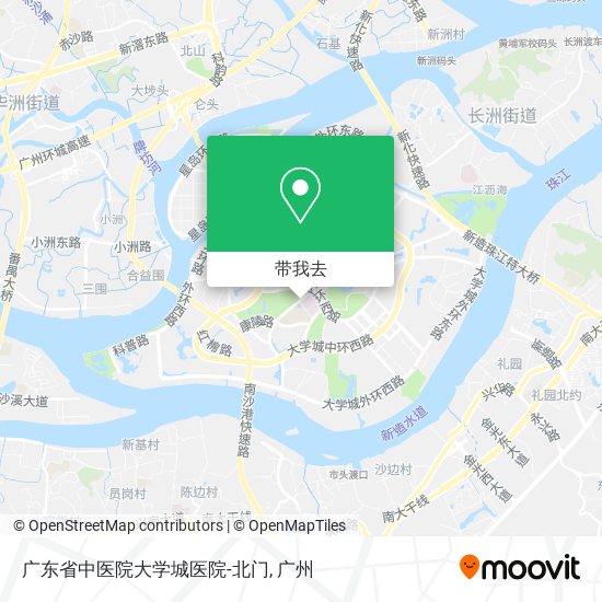 广东省中医院大学城医院-北门地图