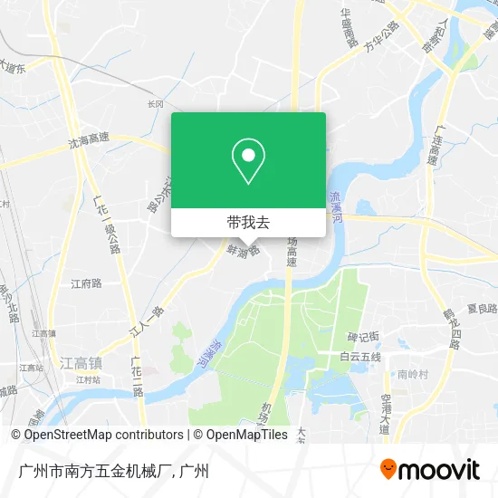 广州市南方五金机械厂地图