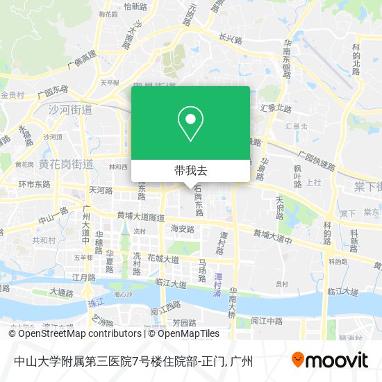中山大学附属第三医院7号楼住院部-正门地图