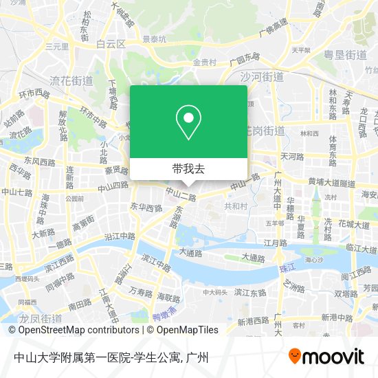 中山大学附属第一医院-学生公寓地图