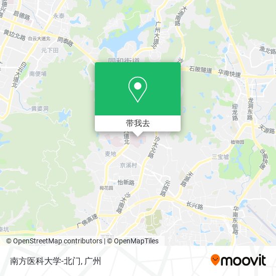 南方医科大学-北门地图