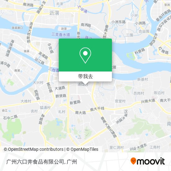 广州六口井食品有限公司地图