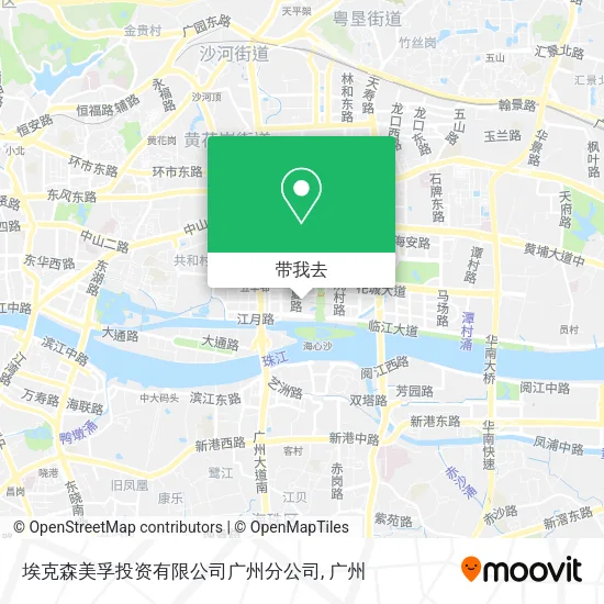 埃克森美孚投资有限公司广州分公司地图