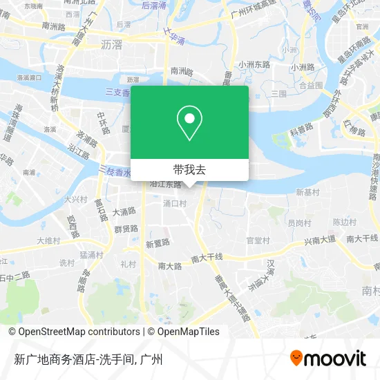 新广地商务酒店-洗手间地图