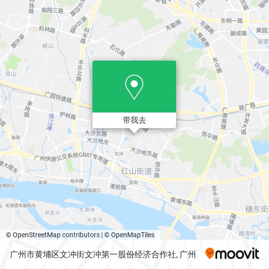 广州市黄埔区文冲街文冲第一股份经济合作社地图