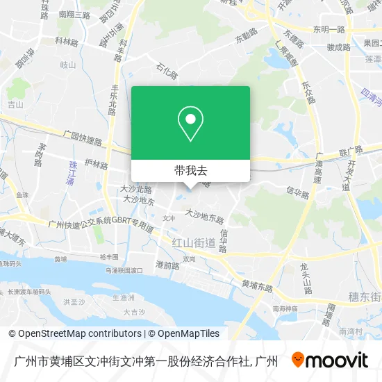 广州市黄埔区文冲街文冲第一股份经济合作社地图