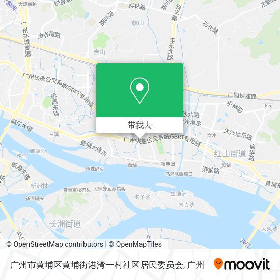 广州市黄埔区黄埔街港湾一村社区居民委员会地图