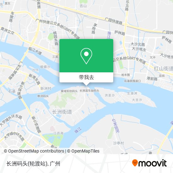 长洲码头(轮渡站)地图