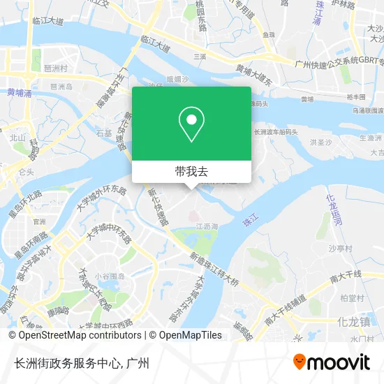 长洲街政务服务中心地图