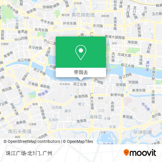 珠江广场-北1门地图