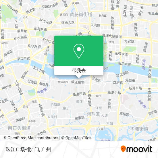 珠江广场-北1门地图