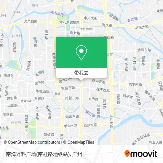 南海万科广场(南桂路地铁站)地图