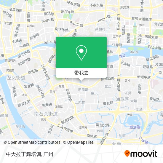 中大拉丁舞培训地图