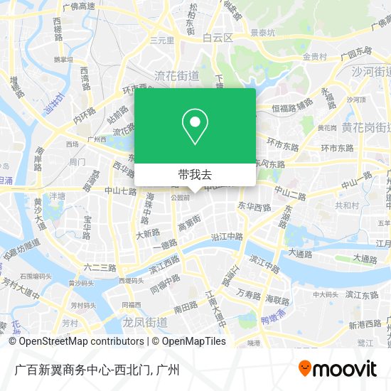 广百新翼商务中心-西北门地图