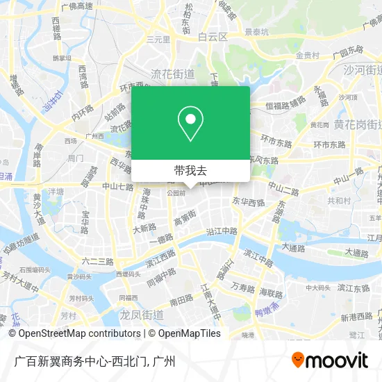 广百新翼商务中心-西北门地图