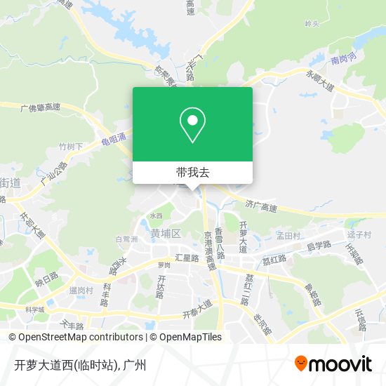 开萝大道西(临时站)地图