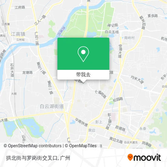 拱北街与罗岗街交叉口地图