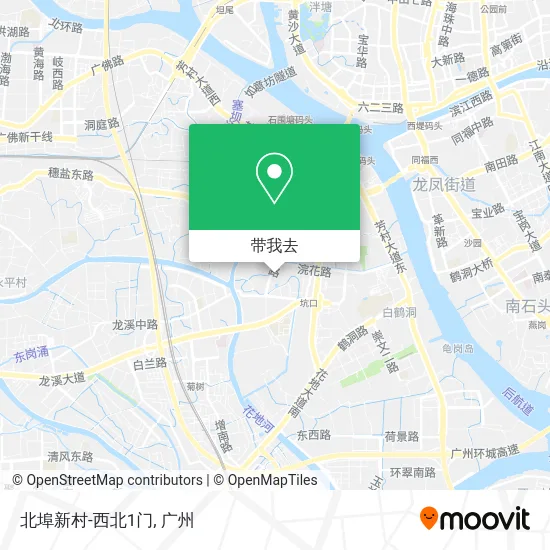 北埠新村-西北1门地图