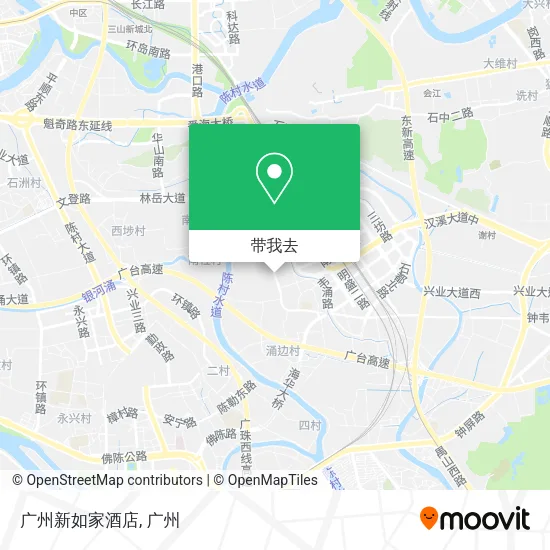 广州新如家酒店地图
