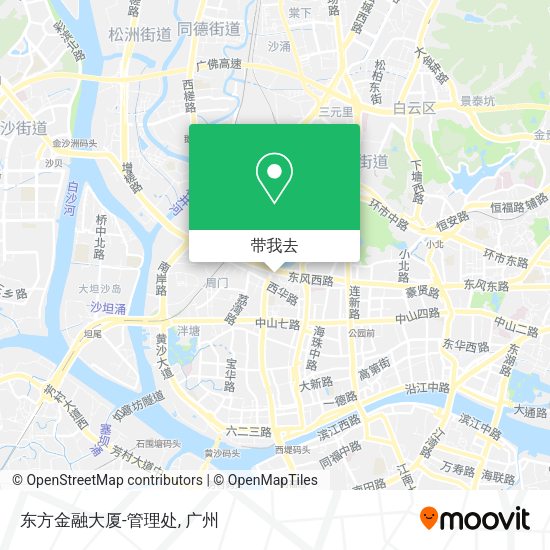东方金融大厦-管理处地图