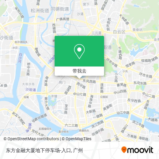 东方金融大厦地下停车场-入口地图