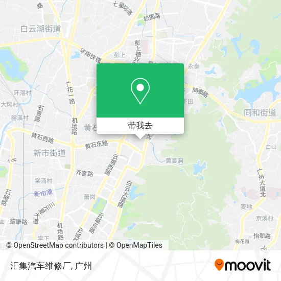 汇集汽车维修厂地图