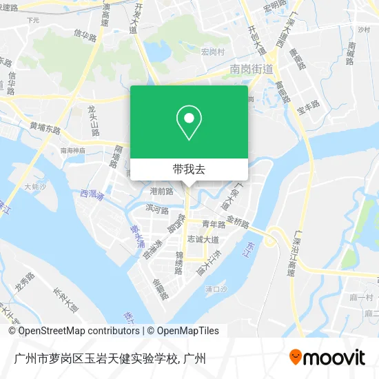 广州市萝岗区玉岩天健实验学校地图