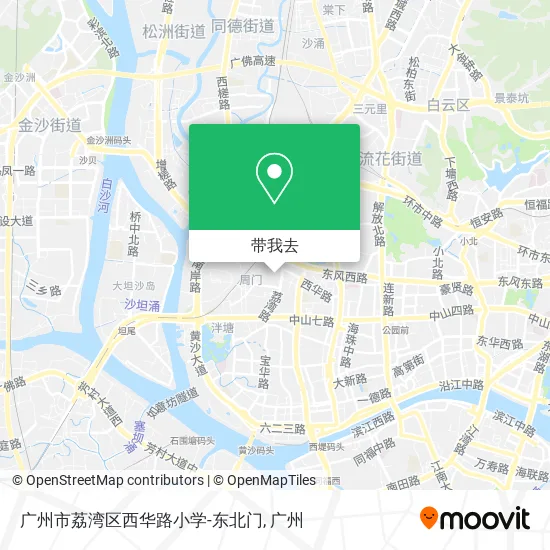 广州市荔湾区西华路小学-东北门地图