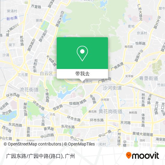 广园东路/广园中路(路口)地图