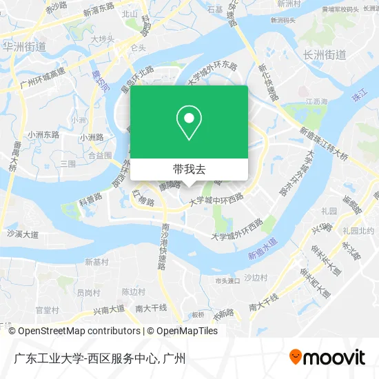 广东工业大学-西区服务中心地图