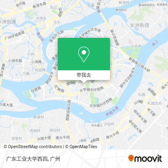 广东工业大学西四地图