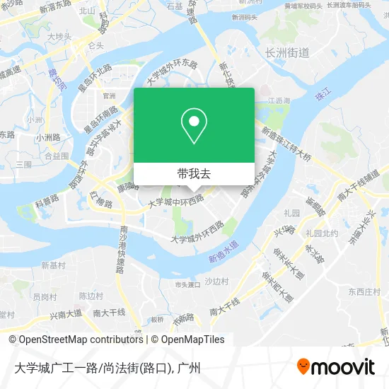 大学城广工一路/尚法街(路口)地图