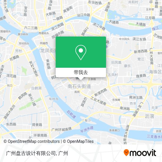 广州盘古设计有限公司地图