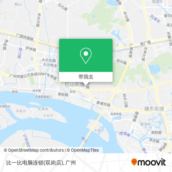 比一比电脑连锁(双岗店)地图