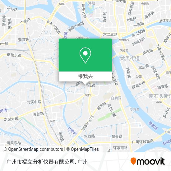 广州市福立分析仪器有限公司地图