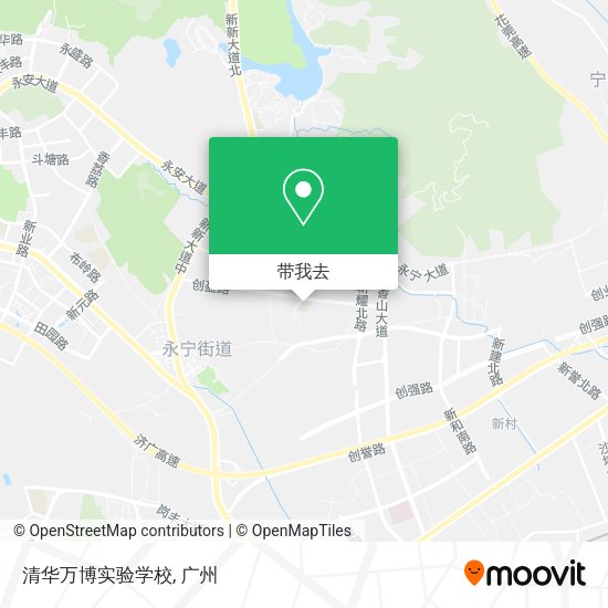 清华万博实验学校地图