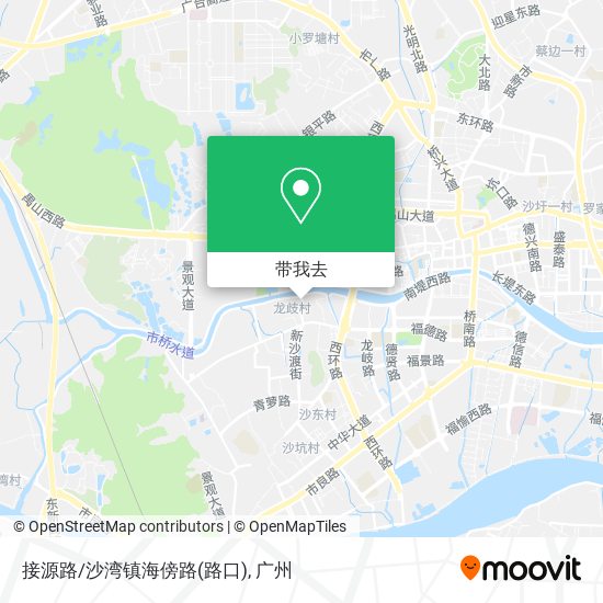接源路/沙湾镇海傍路(路口)地图