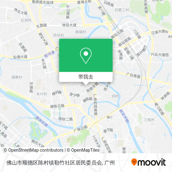 佛山市顺德区陈村镇勒竹社区居民委员会地图