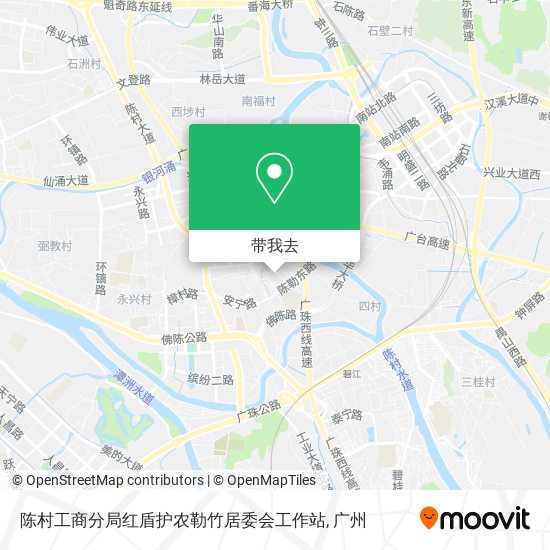 陈村工商分局红盾护农勒竹居委会工作站地图