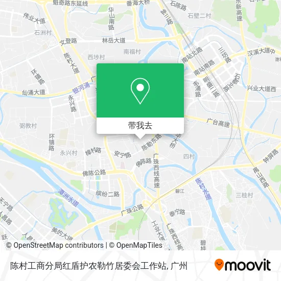 陈村工商分局红盾护农勒竹居委会工作站地图