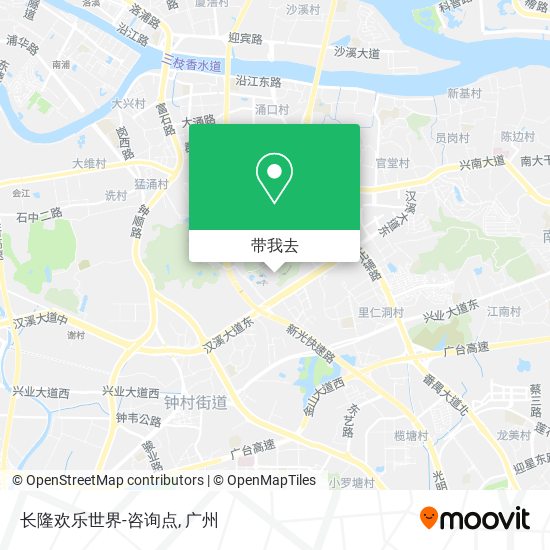 长隆欢乐世界-咨询点地图
