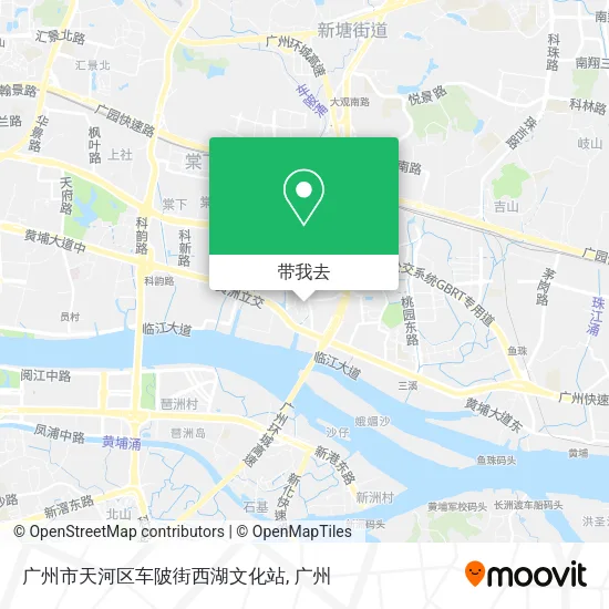 广州市天河区车陂街西湖文化站地图