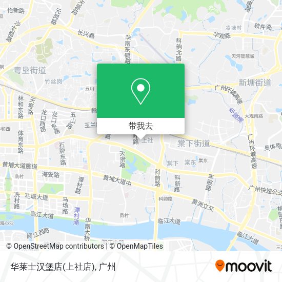 华莱士汉堡店(上社店)地图