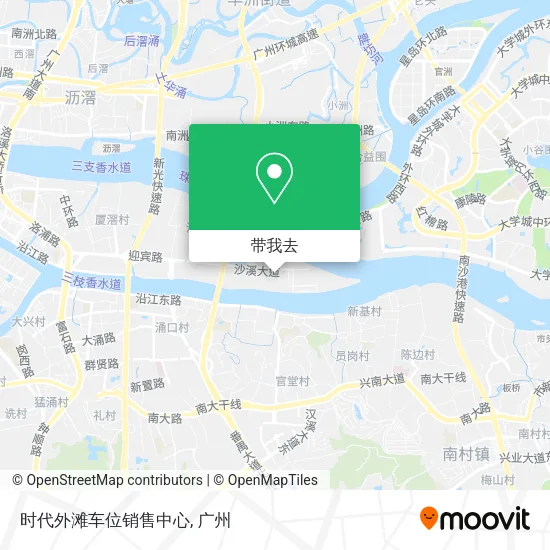 时代外滩车位销售中心地图