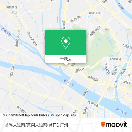番禺大道南/黄阁大道南(路口)地图