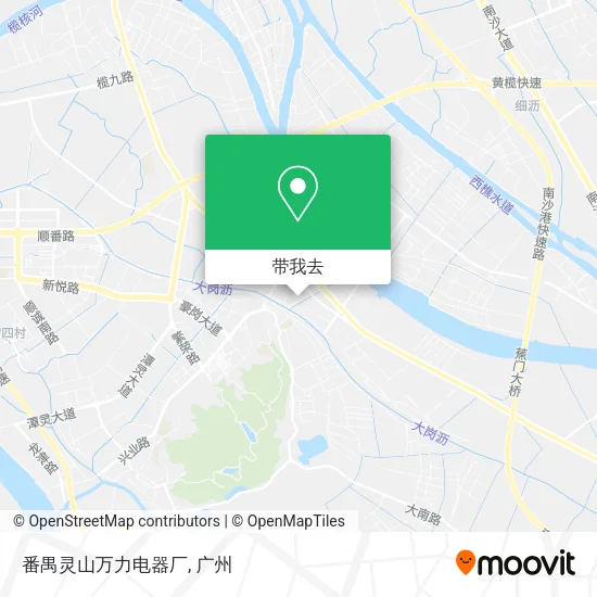 番禺灵山万力电器厂地图