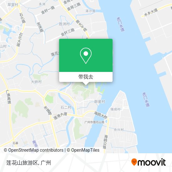 莲花山旅游区地图